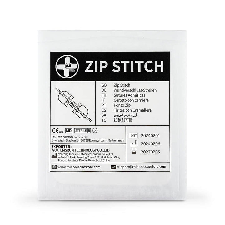 Stitch-Free Zip Closure Strips - Pack of 6 - TriPeakMedic