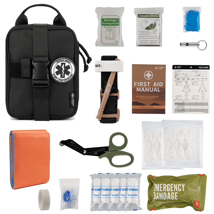 Tactical IFAK First Aid Survival Kit - TriPeakMedic