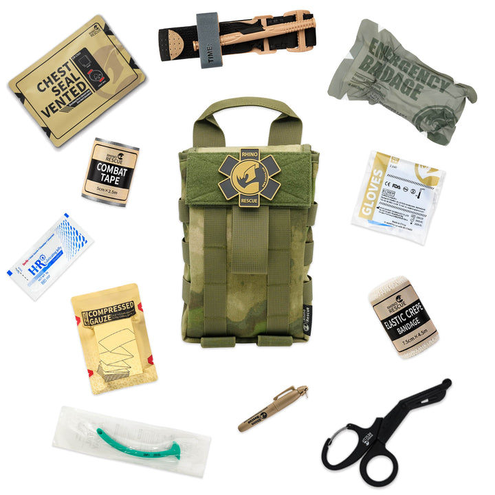 QF-001 Tactical Trauma & First Aid IFAK - Comprehensive Bleed Control Kit - TriPeakMedic