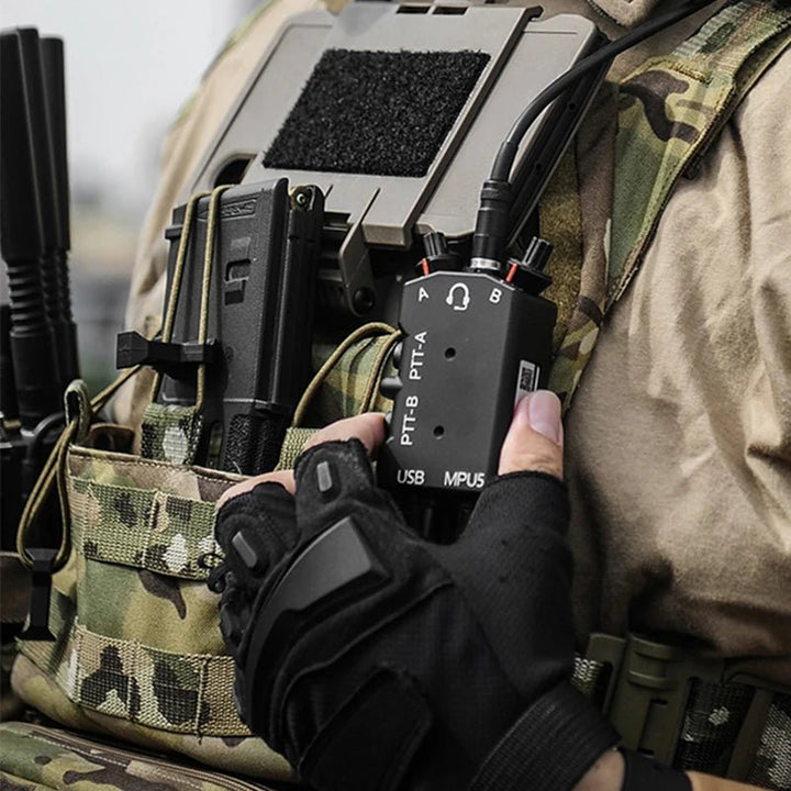 Tactical Dual PTT Radio Adapter - TriPeakMedic